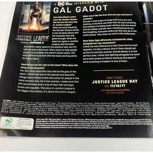 Justice League DC Comics AMC IMAX Movie Promotional Comic Book - Picture 10 of 11